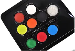 Аквагрим набір 8 кольорів Face Paint For Kids – дитячий боді-арт для творчості та святкових образів - мініатюра 4