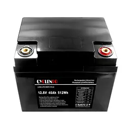 Акумуляторна батарея літій-залізо-фосфатна 12.8В 40Аг Cyclen 12.8V 40AH LiFePo4 (44-00078) - мініатюра 5
