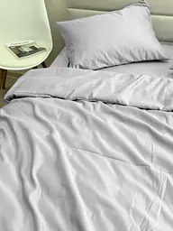 Комплект наволочок Ecotton 50х70 см 2 шт світло-сірого кольору Light Grey (25063) - мініатюра 2