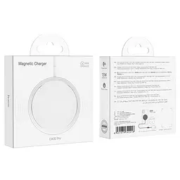 Бездротовий зарядний пристрій Hoco CW30 Pro Magnetic Wireless Fast Charger/MagSafe 15W Silver [70769] - мініатюра 7