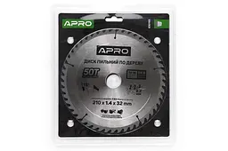 Диск пильний по дереву Apro 210 x 32 мм x 50T - мініатюра 5