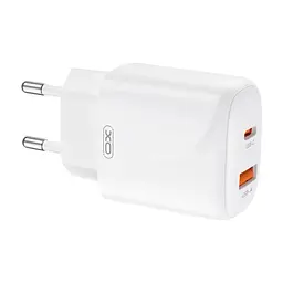 Зарядний пристрій XO 1xUSB-C PD20W + 1xUSB QC3.0 White (L158.white) - мініатюра 6