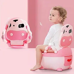 Горщик з м'яким сидінням Babyhood BHDNNZBQ корівка Рожевий - мініатюра 3