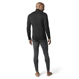 Термофутболка з довгим рукавом чоловіча Smartwool Men's Classic Thermal Merino Base Layer 1/4 Zip Boxed XL Чорний - мініатюра 3
