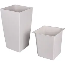 Вазон Plastkon Eliot Stone 25x46 см білий - мініатюра 2