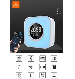 Портативная колонка, часы, будильник Kisonli Q6A Bluetooth 3600mAh 5Вт - мініатюра 4