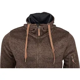 Куртка Orbis Textil Herrenjacke Strick-Fleece 418000-69 L Темно коричневий - мініатюра 6