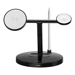 БЗП Wi-W032 Magnetic 4 in 1 Cableless Charger Black Wiwu teh0029899