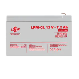 Акумулятор гелевий LPM-GL 12V - 7.2 Ah