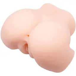 Мастурбатор з подвійною вібрацією і двома входами Crazy Bull-Veronica Dual Vagina and Anal, BM - 00900T72ZK, Телесный