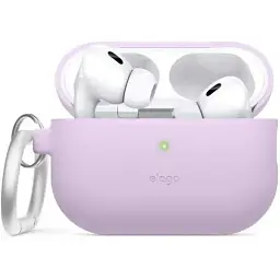 Чохол Elago Silicone Hang Case для AirPods Pro 2 Lavender (APP2SC-HANG-LV, EAPP2CSC-ORHA-LV) - мініатюра 2