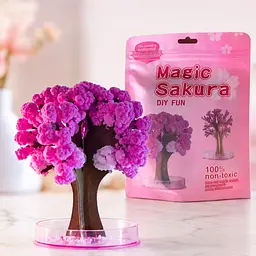 Штучна квітка сакури Magic Sakura / Творчий набір для вирощування кристалів - мініатюра 4