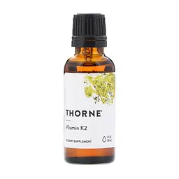 Витамин Thorne Research Витамин К2, 1 Жидкая Унция (30 мл) (THR-17001)