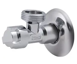Кран приладовий буксовий Icma 1/2" х3/4" кутовий №519 (90519AE07) - мініатюра 1