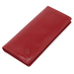 Вертикальне жіноче портмоне Grande Pelle 11555 червоний