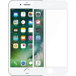 Захисне скло Tempered Glass 9K Full Glue Apple iPhone 6/6s white - мініатюра 2