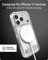 Чохол протиударний ZAGG Gear4 Santa Cruz MagSafe KS Clear Case для iPhone 17 Pro Max Прозорий із підставкою - мініатюра 6