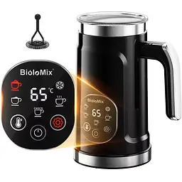 Капучинатор (піноутворювач для молока) Biolomix BMF102E Чорний - мініатюра 3