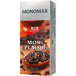 Чай чорний Monomax Mon Plaisir 50 г (25 шт. х 1.5 г)