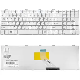 Клавіатура для ноутбука FUJITSU (LB: A530, A531, AH512, AH530, AH531, NH751) rus, white - мініатюра 2