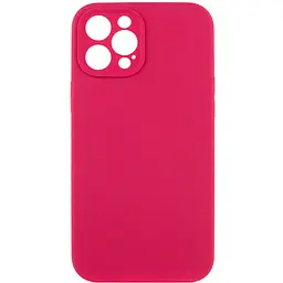 Чохол Silk Full Camera Protective (AA) NO LOGO для Apple iPhone 12 Pro Max (6.7") Червоний / Rose Red