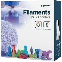 Пластик для 3D-принтера Gembird PETG, 1.75 мм, gray, 1 кг (3DP-PETG1.75-01-GR) - мініатюра 3