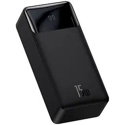 Зовнішній акумулятор (Power Bank) Baseus Bipow Digital Display Powerbank 15W 30000 mAh Black (PPDML-K01) - мініатюра 2