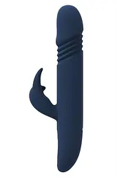 Вібратор-кролик Dreamtoys Goddess Collection Zephyros 23 см синій - мініатюра 4
