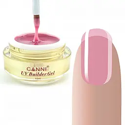 Конструюючий гель Canni 316 Light Pink напівпрозорий 15 мл - мініатюра 2