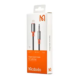 Кабель McDodo Castle Series Lightning to 3.5mm Male Cable 1.2m CA-0780 Black - мініатюра 2