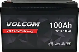 Акумулятор AGM Volcom 12V 100 Ah VRLA - мініатюра 4