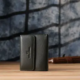 Стильний гаманець середнього розміру із натуральної шкіри ST Leather 23075 зелений - мініатюра 9