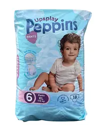 Підгузки-трусики Peppins Up&Play 6 XL 15+ кг 18 шт (Peppins6Pants18)