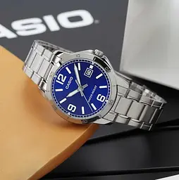 Чоловічий годинник Casio MTP-V004D-2B Сріблястий ( AT1141-0117 ) - мініатюра 2