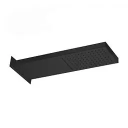 Верхній душ Paffoni Cascade Rettangolare 53x16 см black matt ZSOF099NO, Чорний матовий