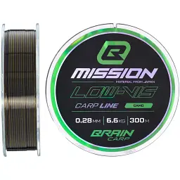 Волосінь Brain Mission Carp Line (Camo) 300m 0.28mm 6.6kg