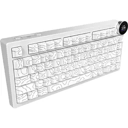 Клавіатура Ajazz AK820 V2 White Peach Switch Wireless/Bluetooth/USB UA White (AK820-V2-WP-S-W) - мініатюра 4