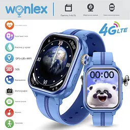 Смарт-годинник Wonlex KT39 GPS 16GB Blue (SBWKT39BL) - мініатюра 2
