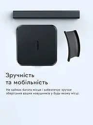 Підставка для навушників Semi Headphone stand на неслизькій основі - White/Silver - мініатюра 3
