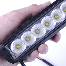 Додаткова LED фара 18W (3W x 6) 10-30V 160x46x57 mm ближній (07-18W) 1 шт. (2569) - мініатюра 4