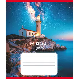Зошит для школярів "Чудові пейзажі" 024-590553K-1 у клітинку 24 аркуші