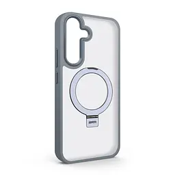 Чехол для Samsung Galaxy S25 Plus 5G, Unit Stand, серый, MagSafe, противоударный защитный чехол-панель с подставкой, поддержкой магнитных держателей и беспроводной зарядки, защита всего корпуса, силикон + поликарбонат, ArmorStandart (ARM82862)