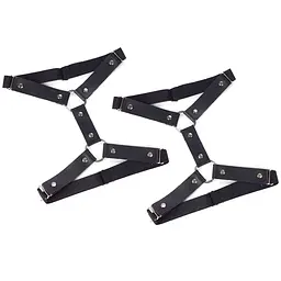 Гартери на ногу із натуральної шкіри Art of Sex - Kristina Leg Garters (2 шт), колір Чорний Art of Sex SO6601 96198 - мініатюра 3