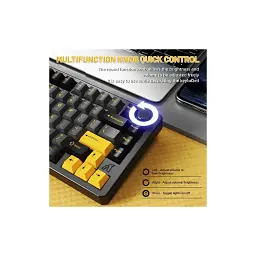 Клавіатура Attack Shark X86 RGB Wireless/Bluetooth/USB UA Star Black (X86SB_AS) - мініатюра 6