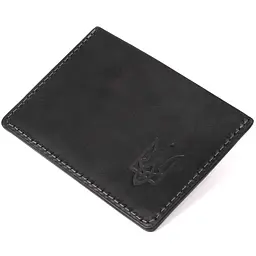 Шкіряна обкладинка для пенсійного посвідчення Grande Pelle 11506 чорний