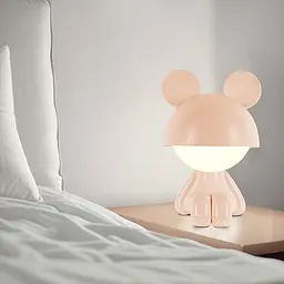 Світильник-нічник Kite LED з акумулятором Cute Mouse персиковий (K25-316-2-4) - мініатюра 3