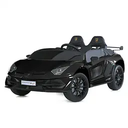 Електромобіль машина 24V9Ah 4x45W 2.4G пульт EVA MP3/USB/TF/Bluetooth шкіра фарб.чорний (M 6026EBLRS-2 24V)
