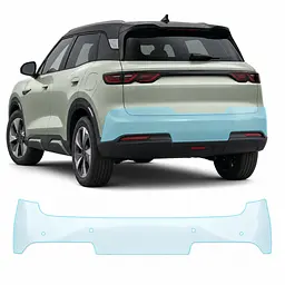 Антигравійна захисна бронеплівка за лекалами для BYD Yuan Up (Atto 2) I 2024- задній бампер