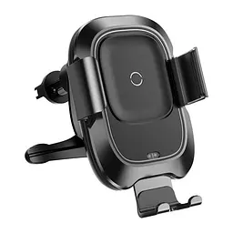 Автомобільний утримувач холдер із БЗУ Baseus Wireless Charger Smart Vehicle Bracket Holder WXZN-01 Black - мініатюра 4