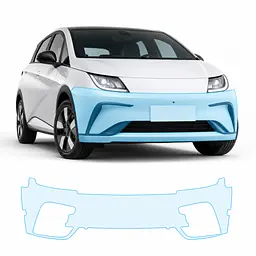 Антигравійна захисна бронеплівка за лекалами для BYD Dolphin I 2021-2024 - передній бампер